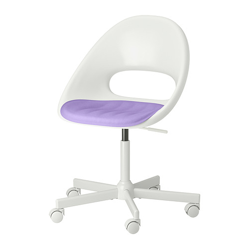 LOBERGET/MALSKÄR, swivel chair + pad