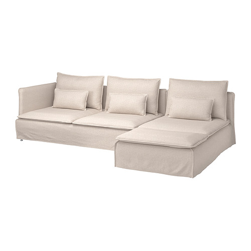 SÖDERHAMN, 4-seat sofa with chaise longue