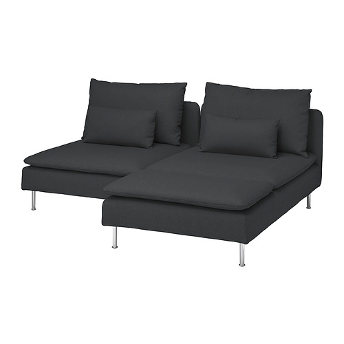 SÖDERHAMN, 2-seat sofa with chaise longue
