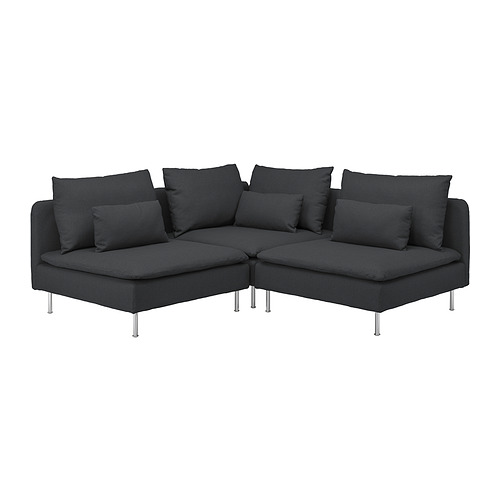 SÖDERHAMN, corner sofa, 3-seat