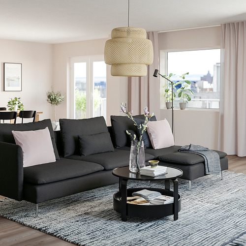 SÖDERHAMN, 4-seat sofa with chaise longue