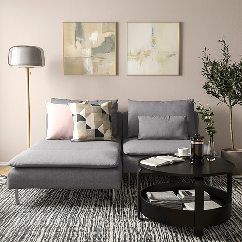 SÖDERHAMN, 2-seat sofa with chaise longue