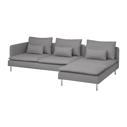 SÖDERHAMN, 4-seat sofa with chaise longue