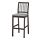 EKEDALEN, bar stool with backrest