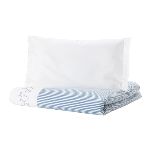 GULSPARV, duvet cover 1 pillowcase for cot