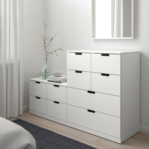 NORDLI, chest of 10 drawers