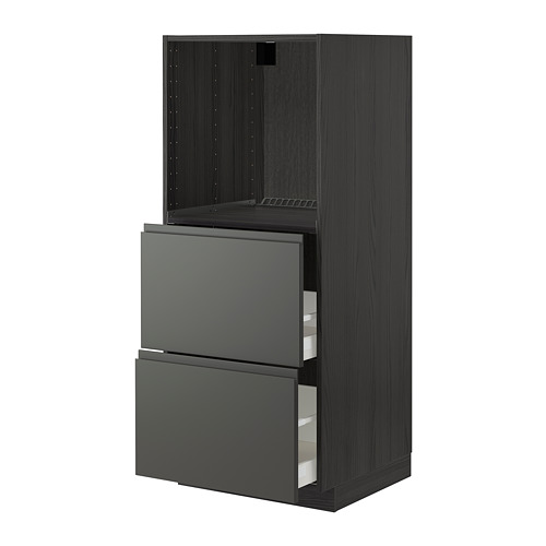 METOD/MAXIMERA high cabinet w 2 drawers for oven