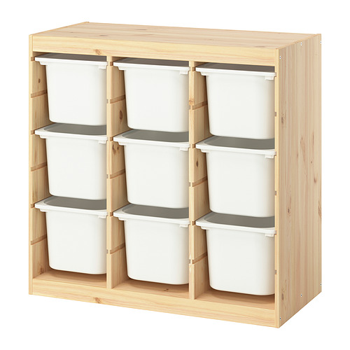 TROFAST storage combination with boxes