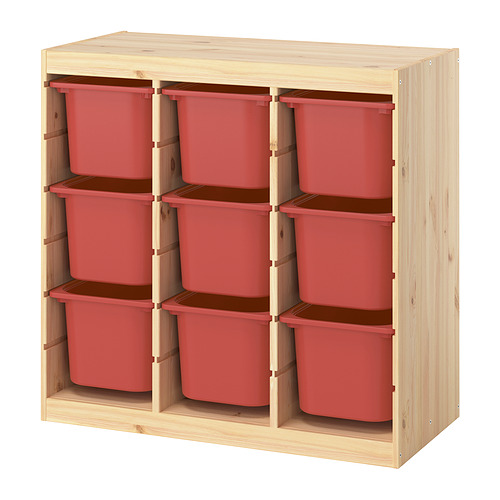 TROFAST storage combination with boxes
