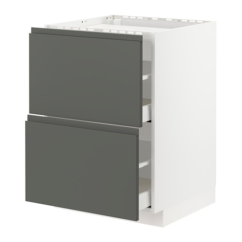METOD/MAXIMERA, base cab f hob/2 fronts/2 drawers