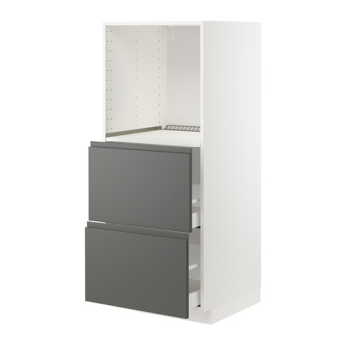 METOD/MAXIMERA high cabinet w 2 drawers for oven