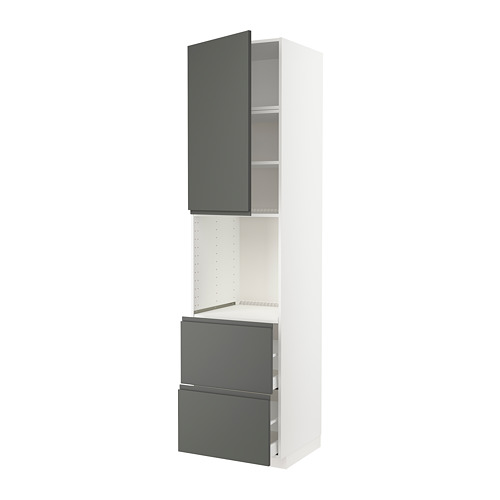 METOD/MAXIMERA high cabinet f oven+door/2 drawers