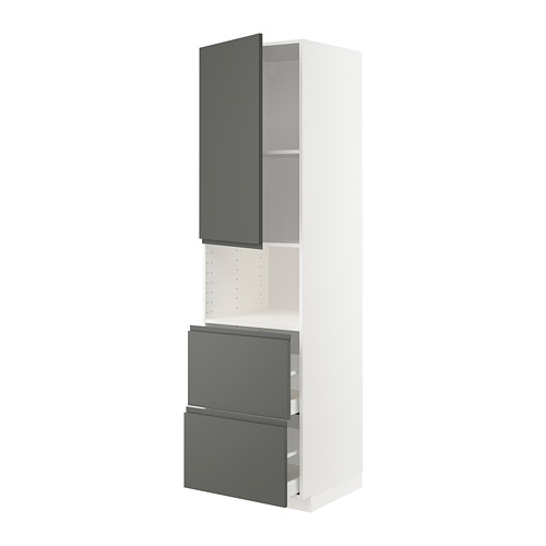 METOD/MAXIMERA hi cab f micro w door/2 drawers