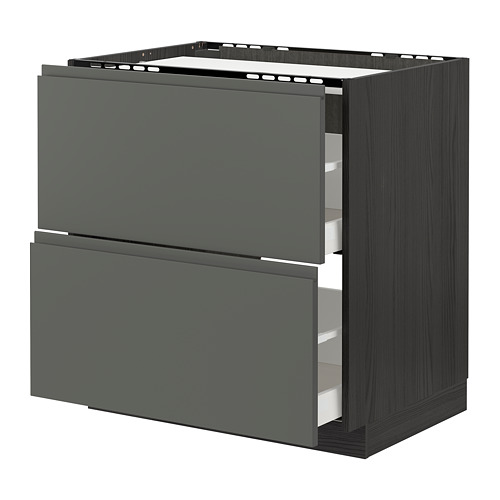 METOD/MAXIMERA, base cab f hob/2 fronts/2 drawers