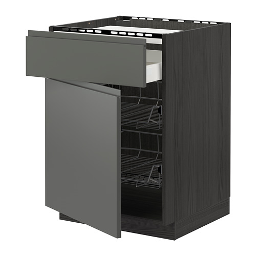 METOD/MAXIMERA base cab f hob/drawer/2 wire bskts