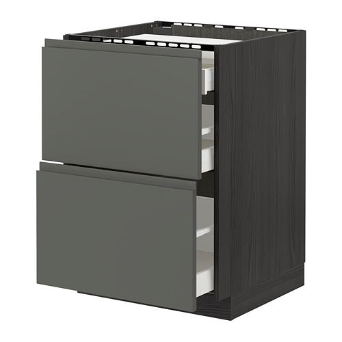 METOD/MAXIMERA base cab f hob/2 fronts/3 drawers