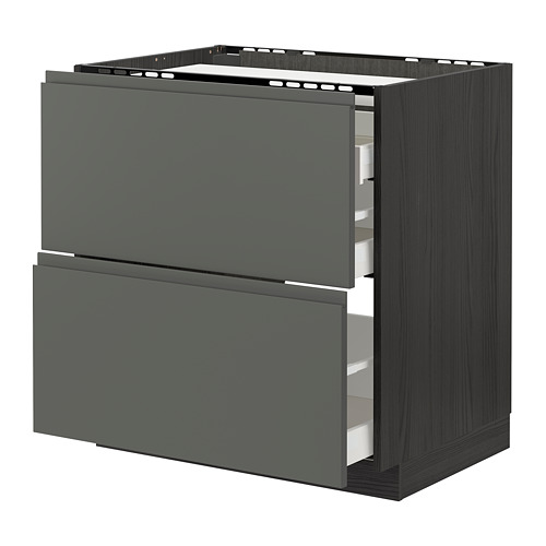 METOD/MAXIMERA base cab f hob/2 fronts/3 drawers