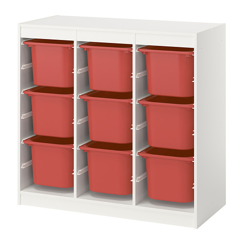 TROFAST, hirsla með kössum