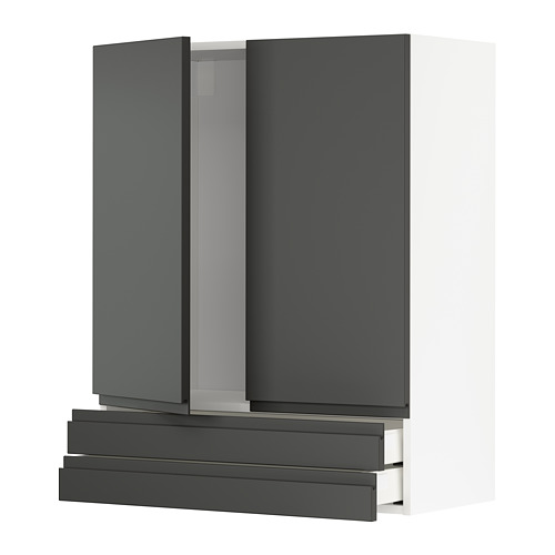 METOD/MAXIMERA wall cabinet w 2 doors/2 drawers