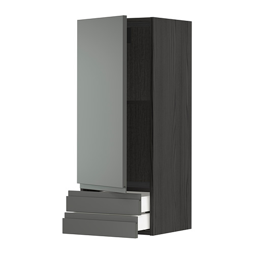 METOD/MAXIMERA wall cabinet with door/2 drawers