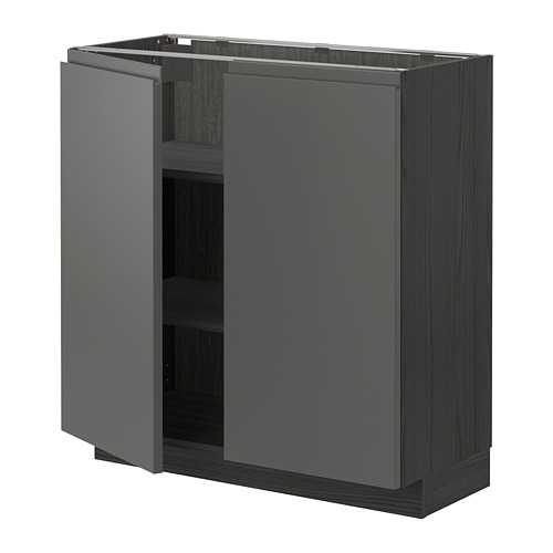 METOD base cabinet with shelves/2 doors