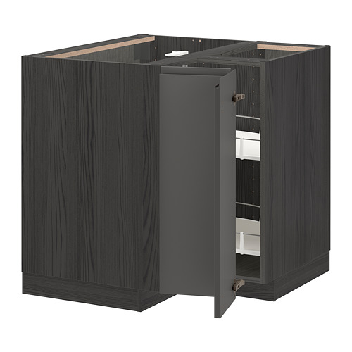 METOD, corner base cabinet with carousel