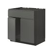METOD base cabinet f sink w 2 doors/front
