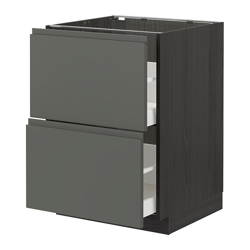 METOD/MAXIMERA base cb 2 fronts/2 high drawers