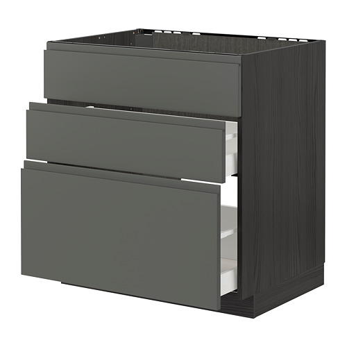 METOD/MAXIMERA base cab f sink+3 fronts/2 drawers