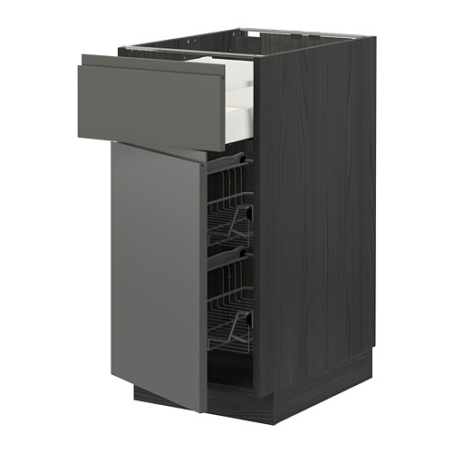 METOD/MAXIMERA base cab w wire basket/drawer/door