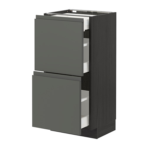 METOD/MAXIMERA base cab with 2 fronts/3 drawers