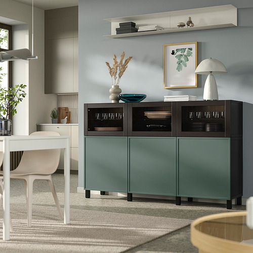 BESTÅ, hirsla með hurðum