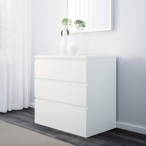 MALM, bedroom furniture, set of 3