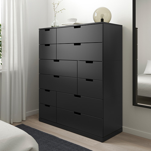 NORDLI, chest of 12 drawers