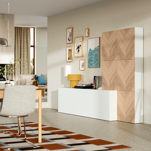 BESTÅ, hirsla með hurðum