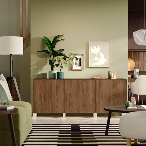 BESTÅ hirsla með skúffum