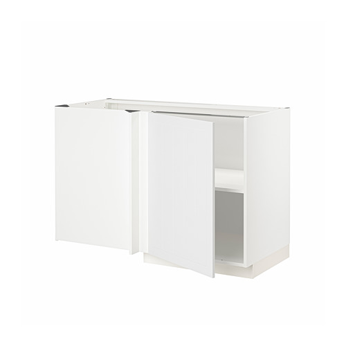 METOD corner base cabinet with shelf