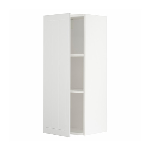 METOD wall cabinet with shelves