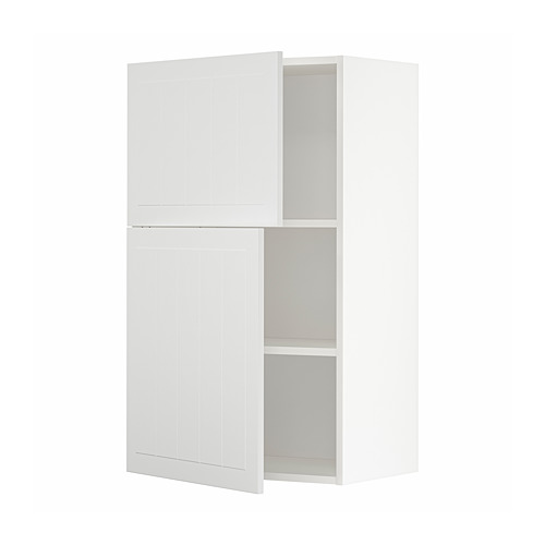 METOD wall cabinet with shelves/2 doors