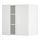 METOD, wall cabinet with shelves/2 doors