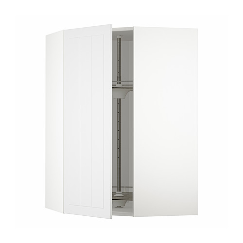 METOD corner wall cabinet with carousel