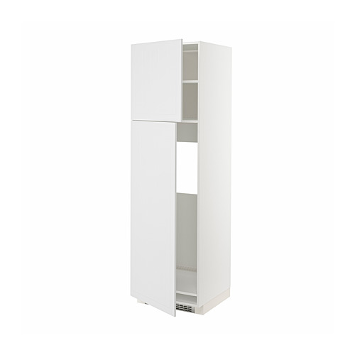 METOD high cabinet for fridge w 2 doors