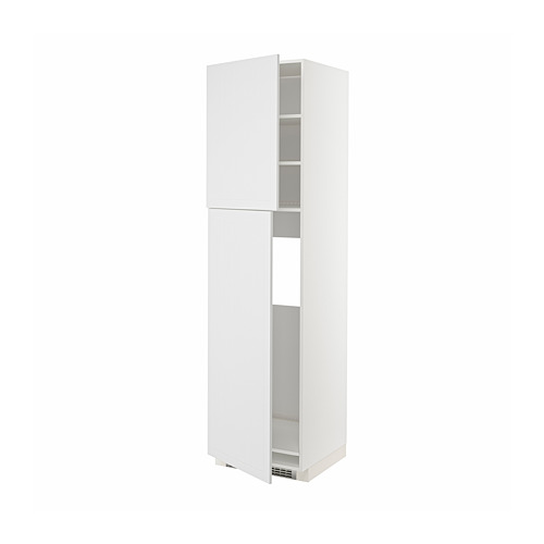 METOD high cabinet for fridge w 2 doors