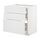 METOD/MAXIMERA, base cab f hob/3 fronts/3 drawers