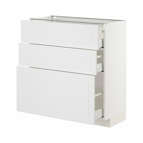 METOD/MAXIMERA base cabinet with 3 drawers