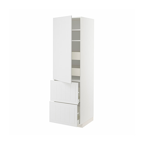 METOD/MAXIMERA hi cab w shlvs/4 drawers/dr/2 frnts