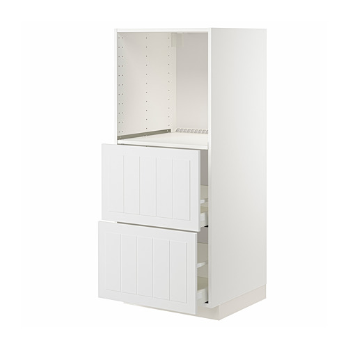 METOD/MAXIMERA high cabinet w 2 drawers for oven