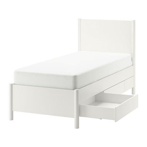 TONSTAD, bed frame with storage