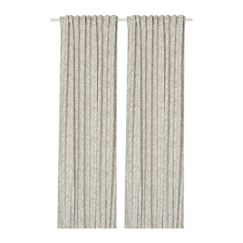SNÖRUTA, curtains, 1 pair