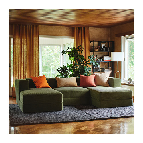 JÄTTEBO, 3,5-seat mod sofa w chaise longues